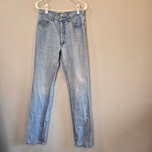Vintage Guess Light Blue High Rise straight Jeans